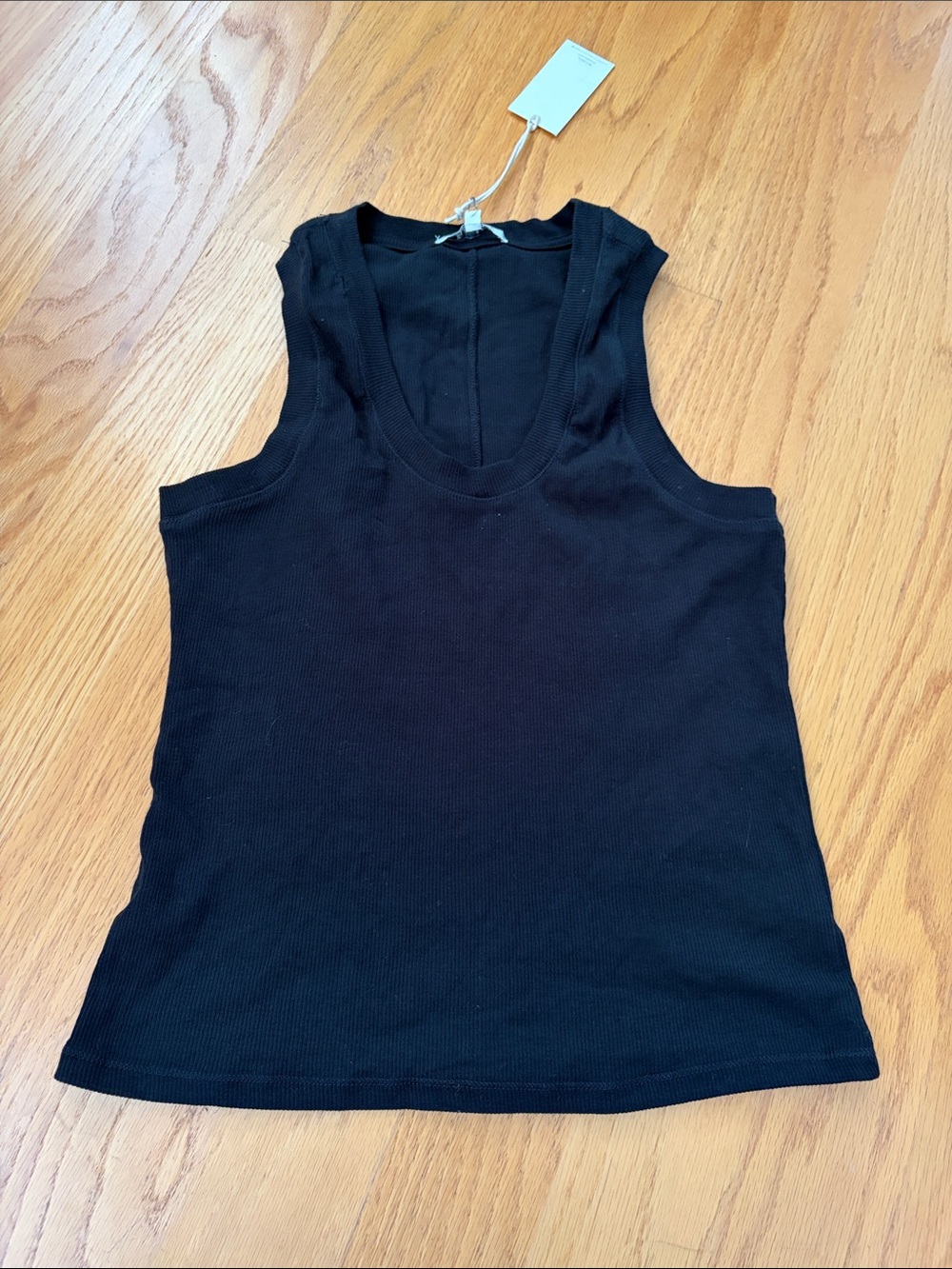 Z Supply Ribbed Tank Top in Black size L NWT
